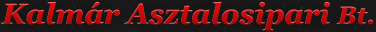 Kalm�r Asztalosipari Bt weboldala