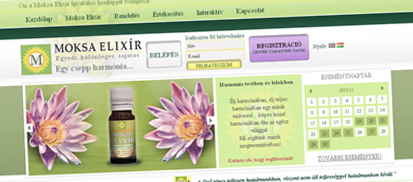 Moksa Elix�r weboldal
